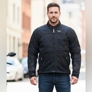 MOTO GP Black Performance Biker Motorcycle Jacket Men’s XXL